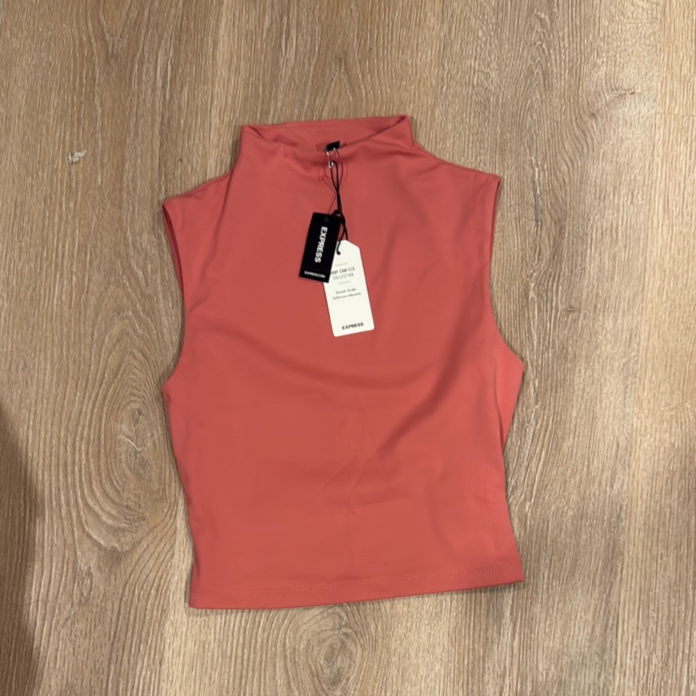 NWT - Express Body Contour Mockneck Sleeveless Top